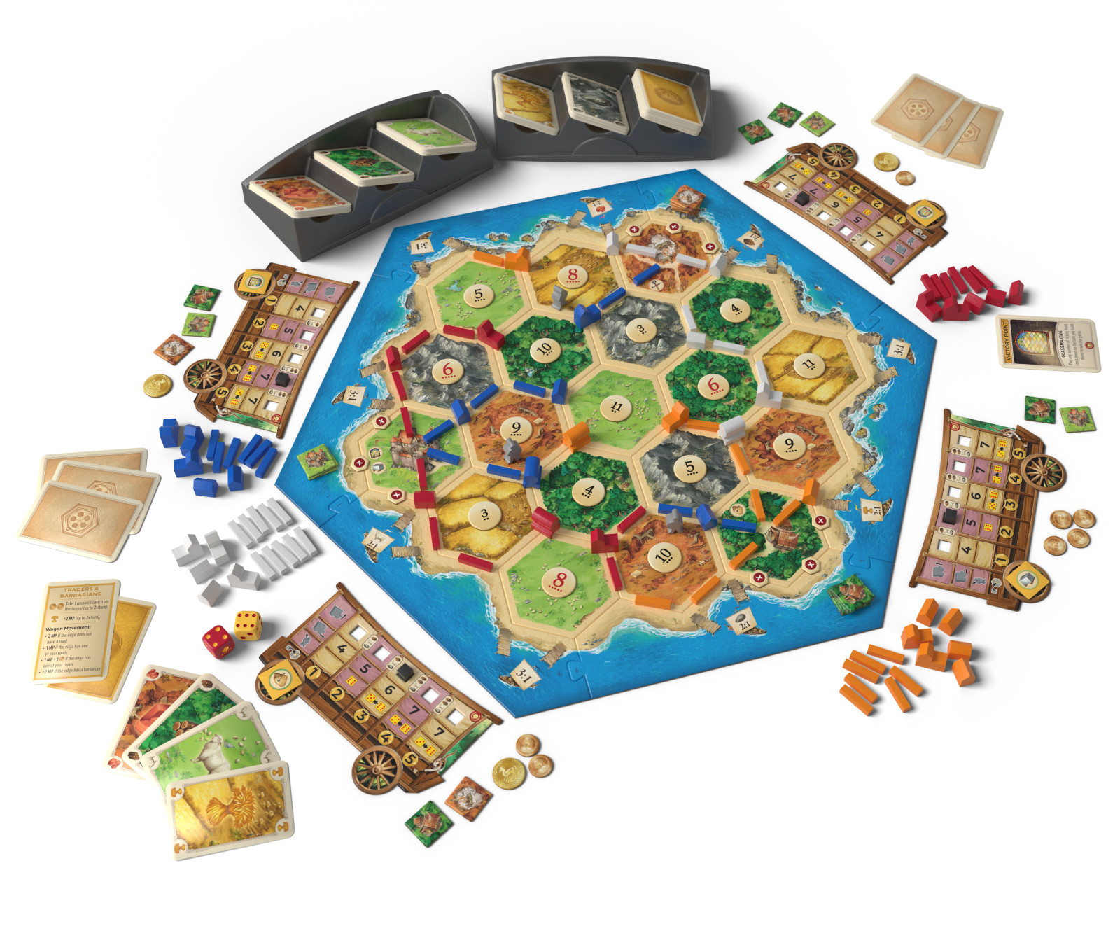 CATAN (6th Edition) : Traders and Barbarians Expansion